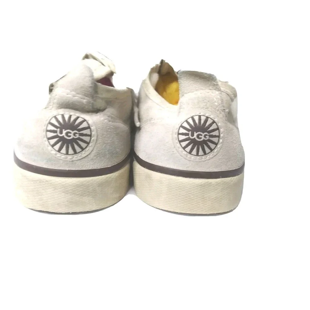 UGG Evera Lace Up Shoes for Women Size 5 Sneakers Khaki & White